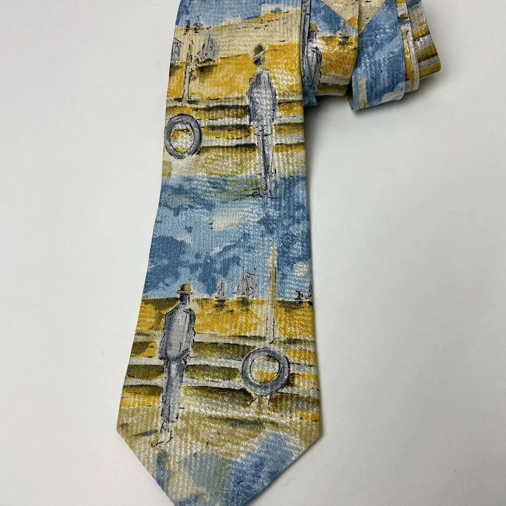 COUNTESS MARA SILK  ART TIE Cruise Ocean Vacation